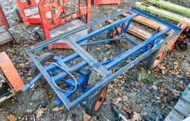 4 wheel warehouse trolley ** Boards missing ** L440Y580