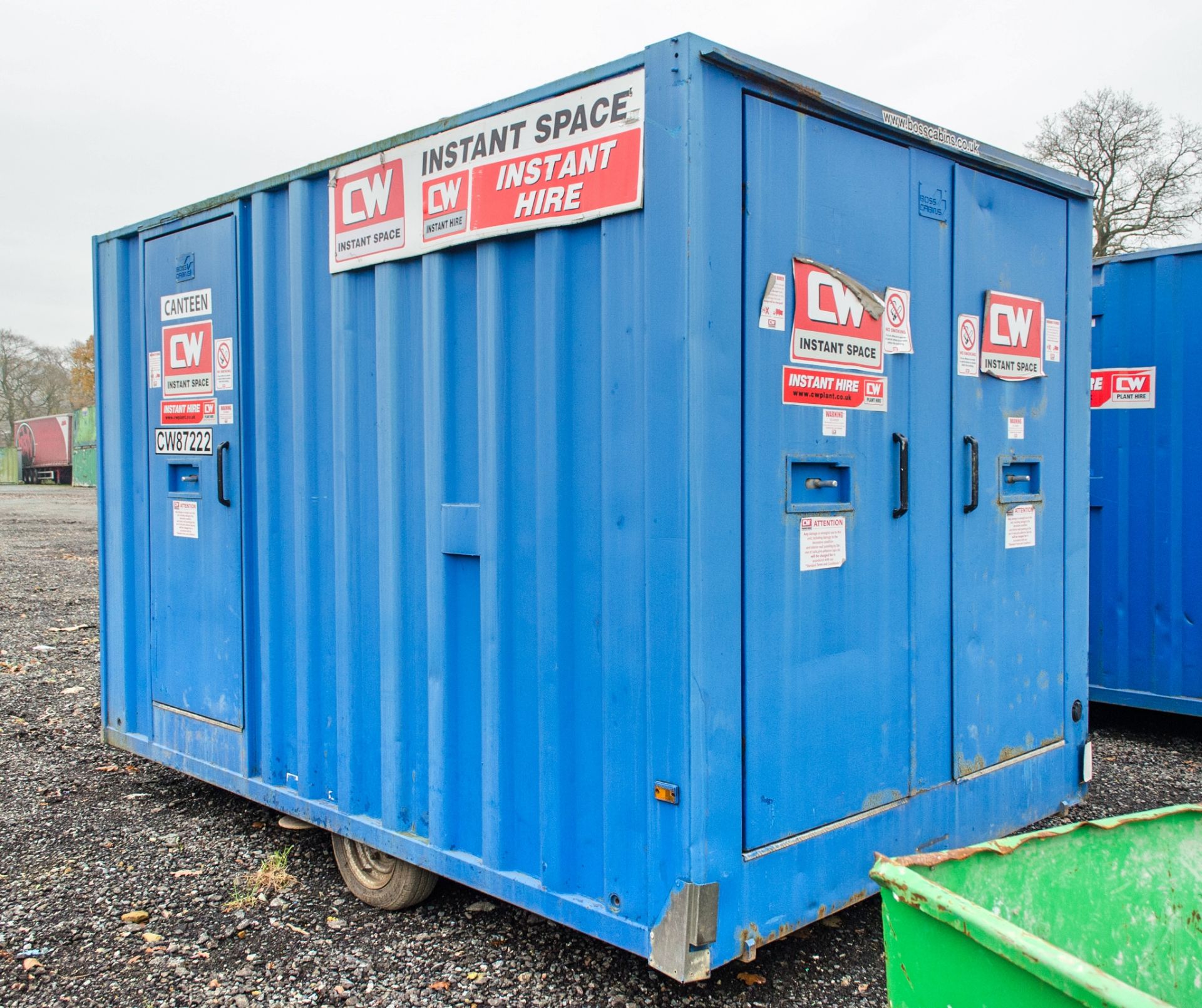 Boss Cabins 12 ft x 8 ft mobile welfare site unit Comprising of: Canteen area, toilet & generator - Image 4 of 11