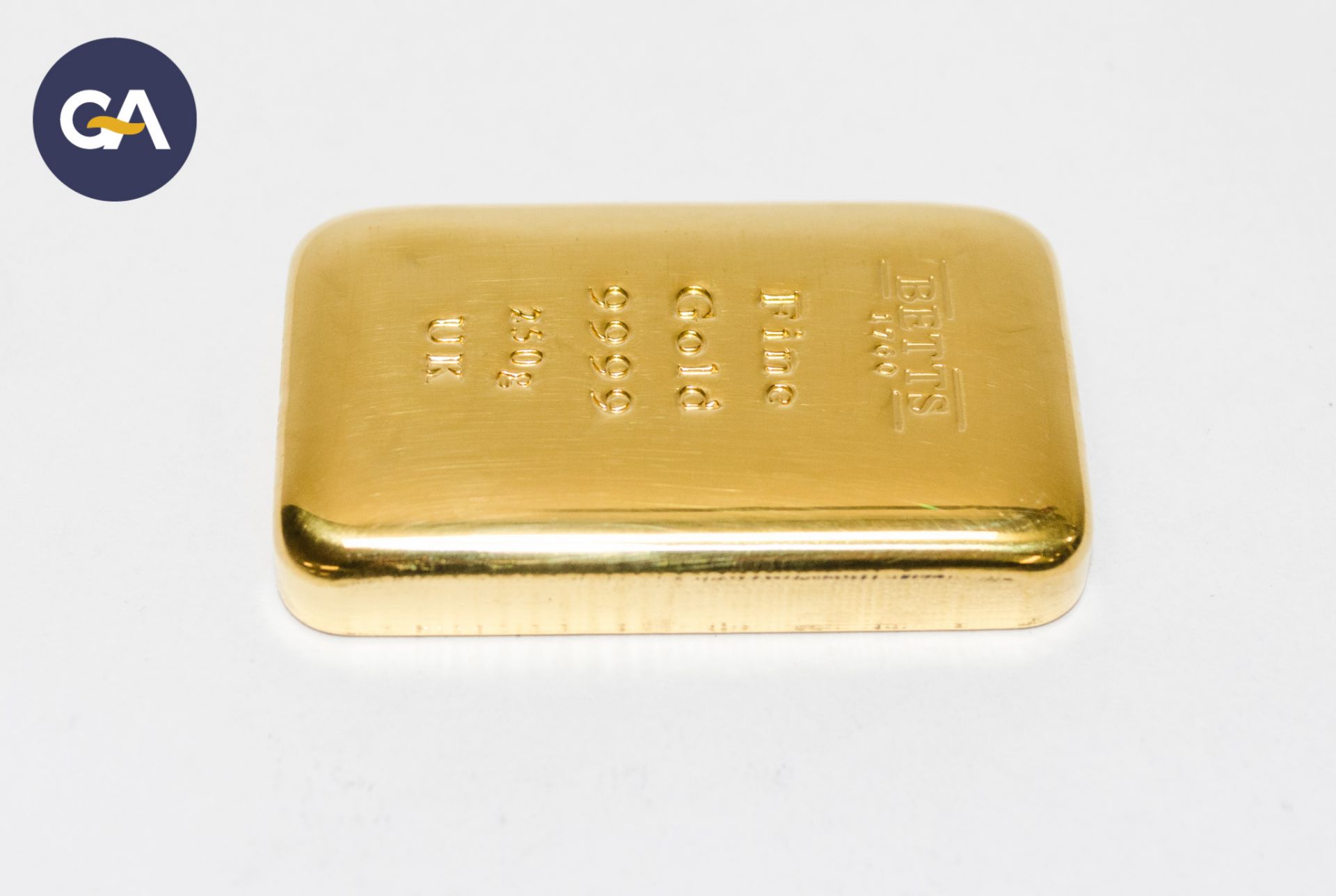 Betts 1760 250 gram 24 carat 9999 stamped 99.99% fine gold bullion bar ** Each lot of gold bullion - Bild 2 aus 6