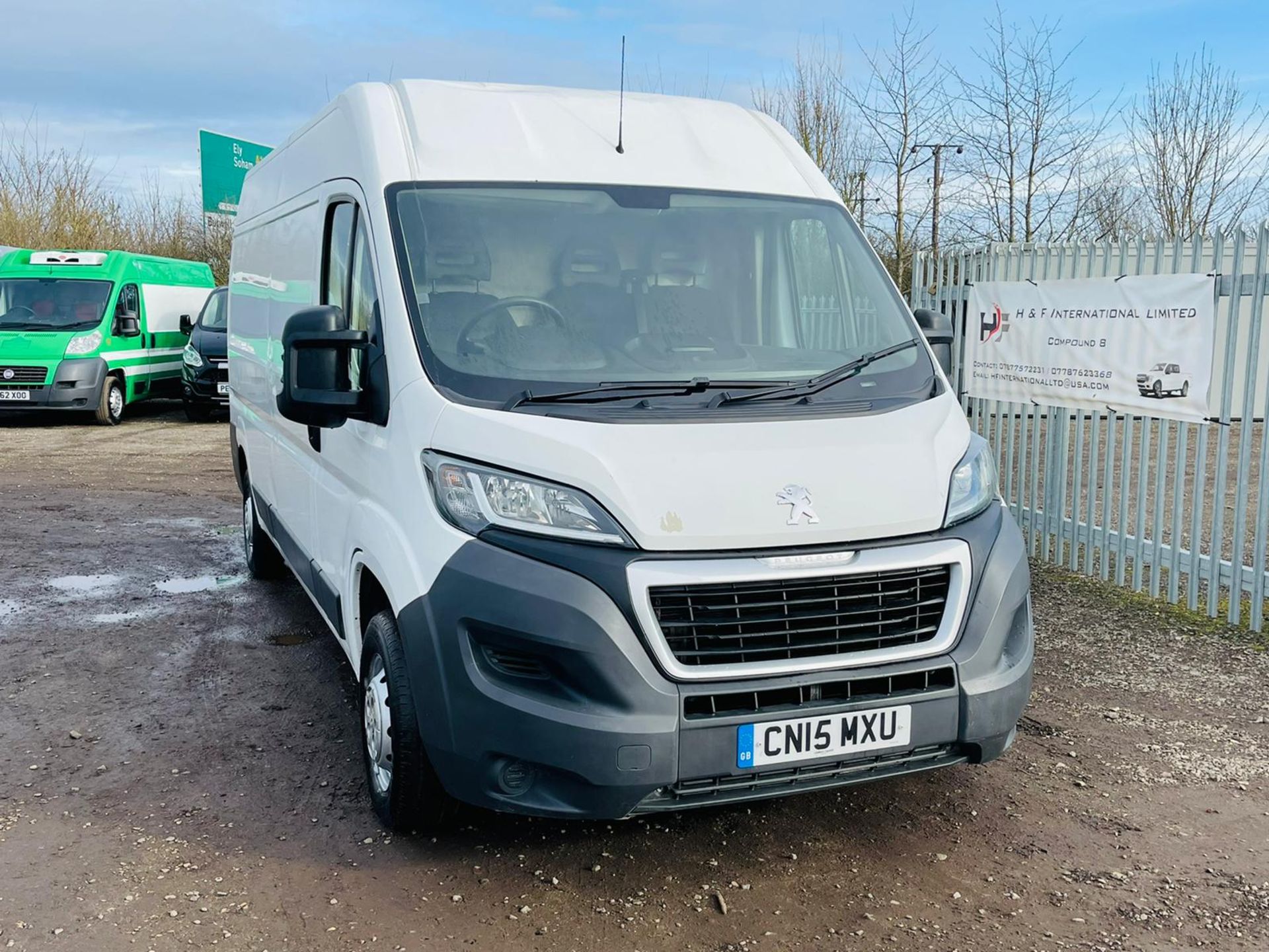 ** ON SALE ** Peugeot Boxer 2.2 HDI 335 L3 H2 2015 '15 reg' - Sat Nav - Air Con - Panel Van- White - Image 2 of 19