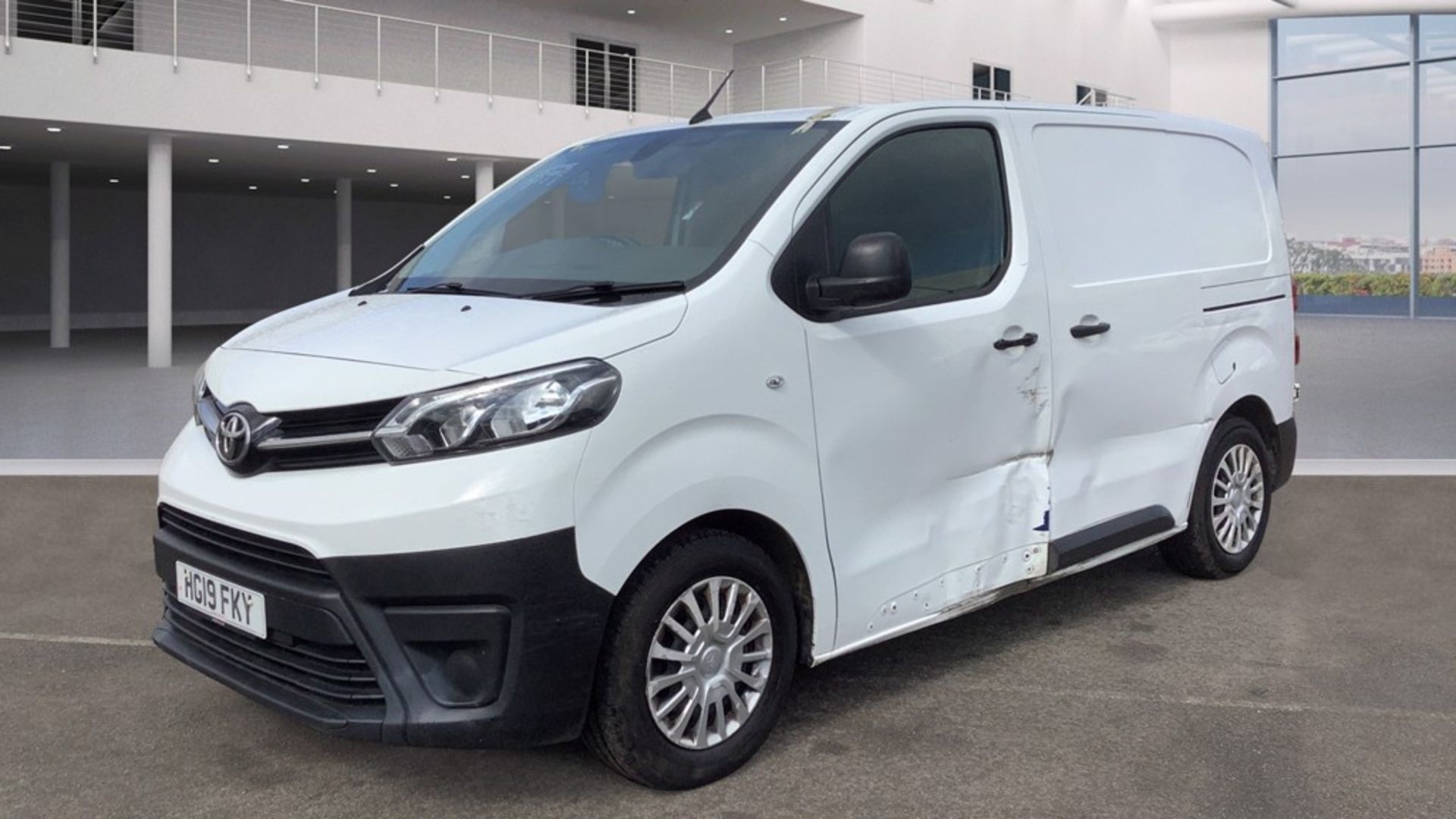 Toyota ProAce 1.6 D 95 Compact Icon 2019 '19 Reg' A/C - Euro 6 - ULEZ Compliant - 93k - Image 2 of 9