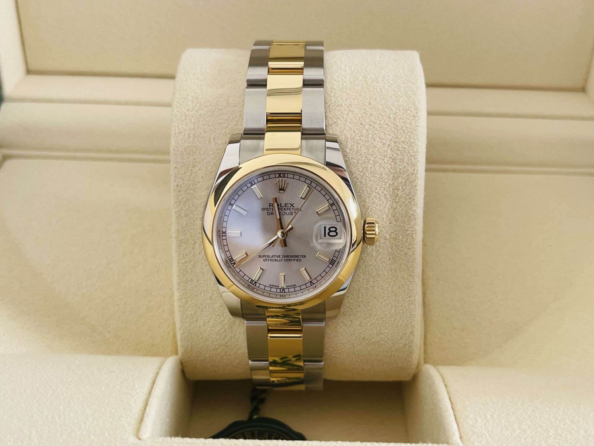 **ON SALE **Rolex Oyster perpetual Datejust 31mm **Brand New*** Un-Worn* Yellow Gold And Oystersteel - Image 9 of 9