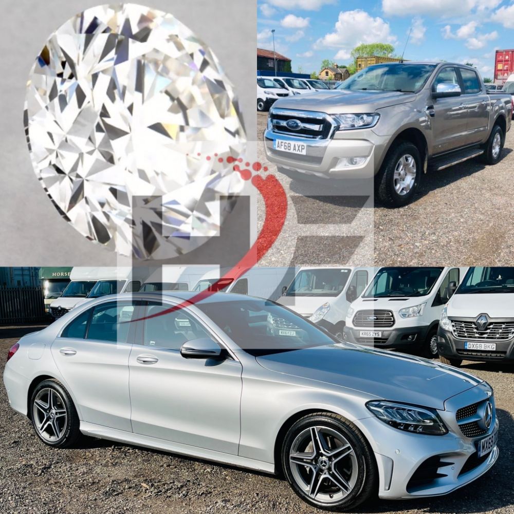 ** Mercedes Benz C220 AMG Line 2019 Auto 9G (69 Reg) Sat Nav - Top Spec - 2.10 CT Brilliant Cut Natural Diamond  VS1 H - 25+ Vehicle Lots **