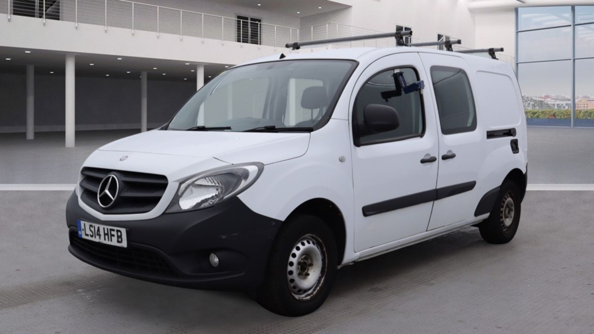 Mercedes Benz Citan 109 cdi Dualiner Crew Cab Blue efficiency XLWB 2014 '14 Reg' - No Vat - Image 2 of 9