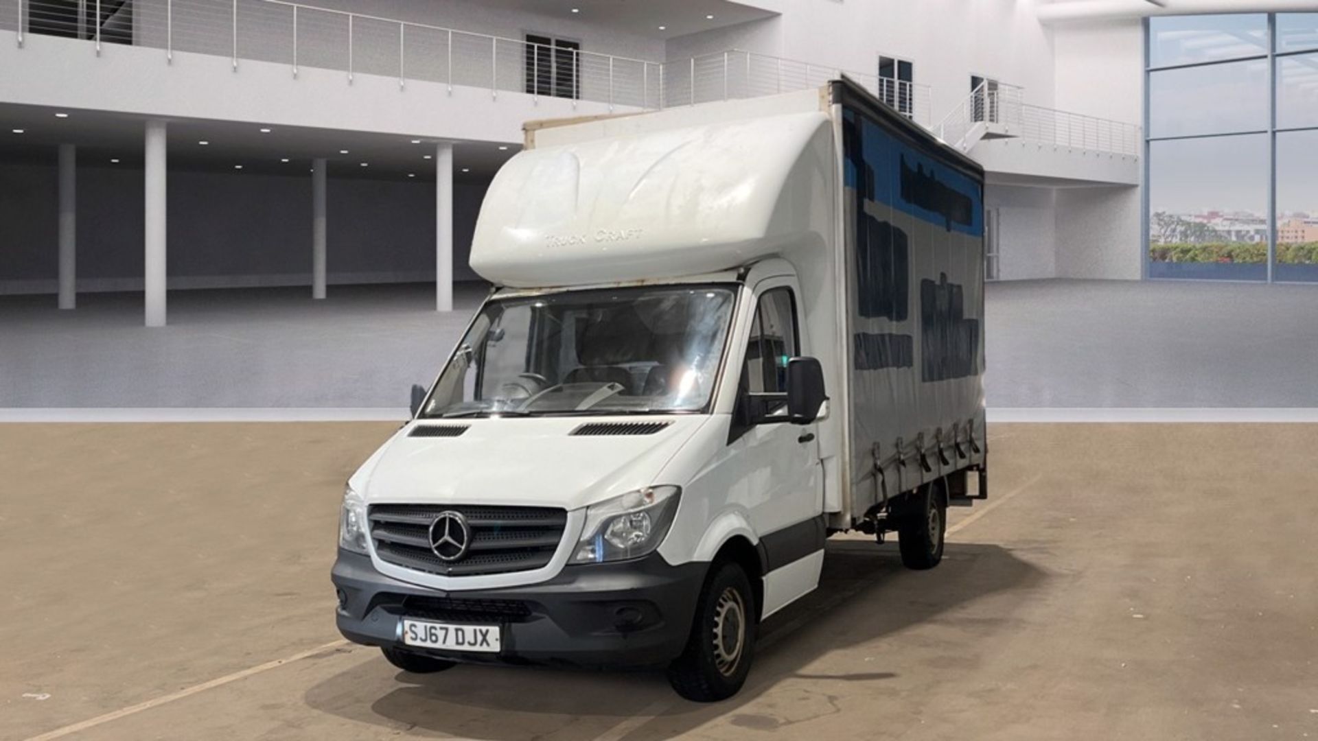 Mercedes Benz Sprinter 2.1 314 CDI BlueTec LWB Curtainsider Luton 2017 '67 Reg' ULEZ Compliant - Image 2 of 8