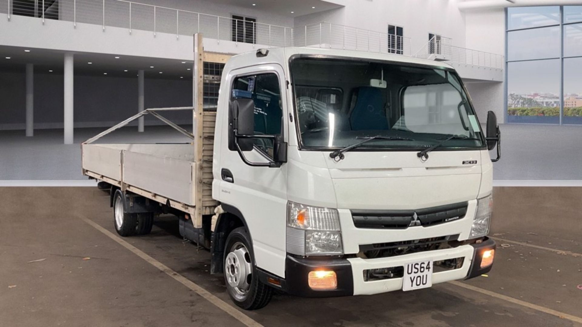 Mitsubishi Fuso 3.0 3C13-34 Duonic Auto TRW 2014 '64 Reg' Alloy Double Dropside - Twin Rear Axle