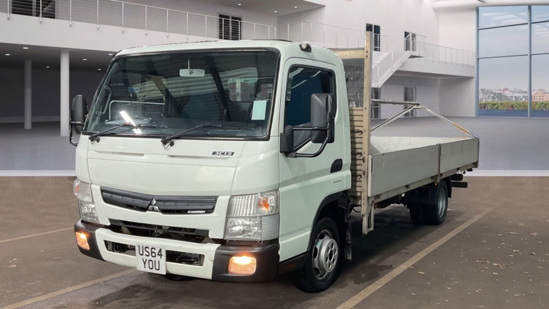 Mitsubishi Fuso 3.0 3C13-34 Duonic Auto TRW 2014 '64 Reg' Alloy Double Dropside - Twin Rear Axle - Image 2 of 9