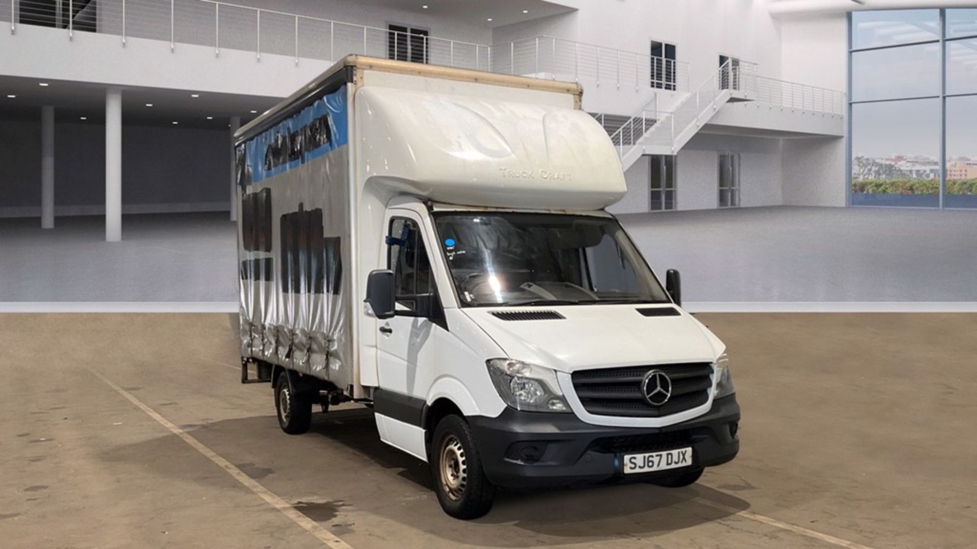 Mercedes Benz Sprinter 2.1 314 CDI BlueTec LWB Curtainsider Luton 2017 '67 Reg' ULEZ Compliant