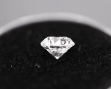 Single - Round Brilliant Cut Natural 1.00 Carat H Colour VVS1 Clarity Diamond - GIA Certificate