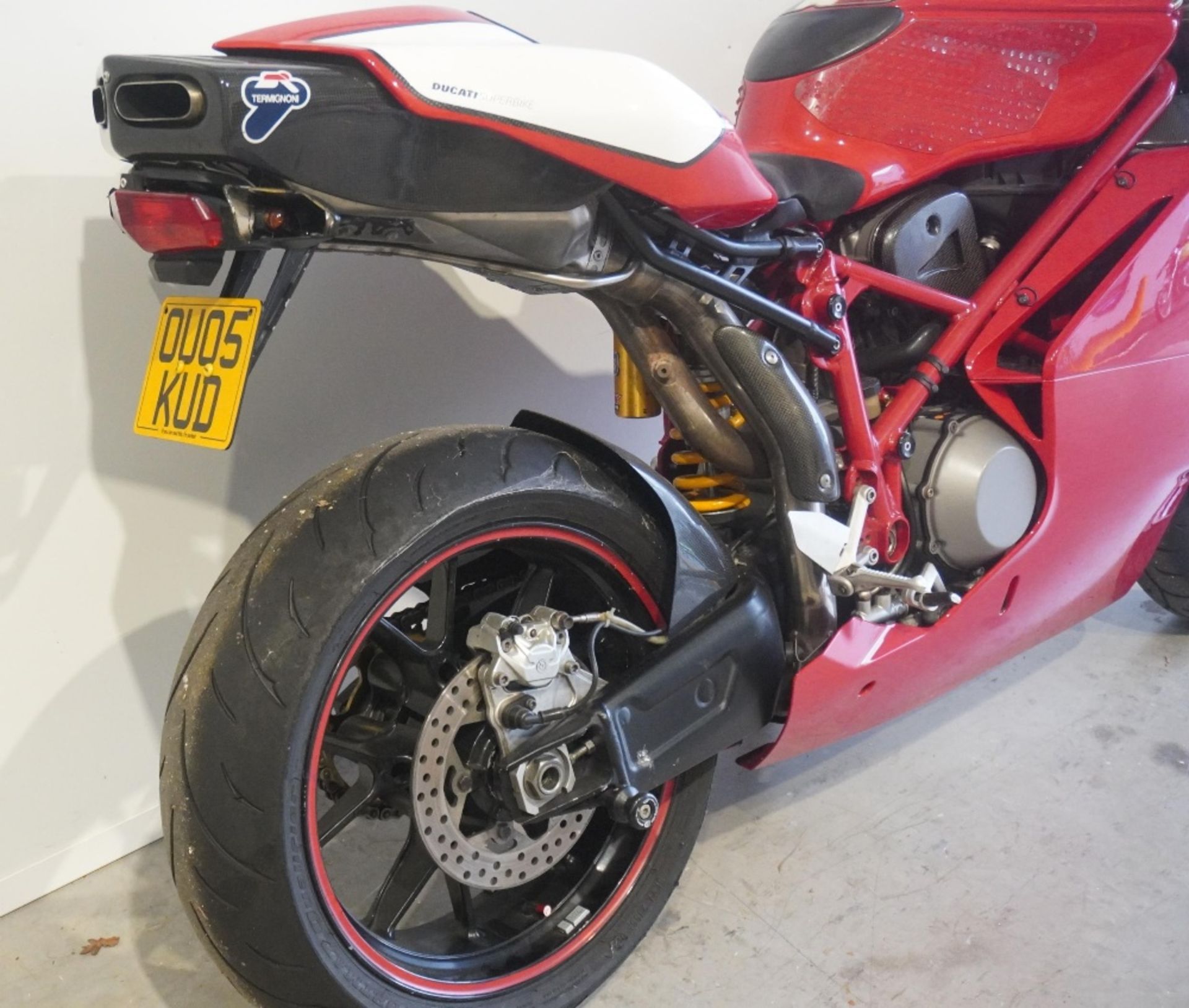 Ducati 999s motorcycle. 2005. 998cc. Runs but needs new battery. Comes with folder of history and - Image 3 of 6