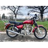 Royal Enfield Bullet 500 motorcycle. 2007. 500cc. Frame no. ME3AHBST56C001308. Engine no.