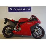 Ducati 999s motorcycle. 2005. 998cc. Runs but needs new battery. Comes with folder of history and