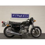 Suzuki GT550 motorcycle. 1977. 544cc. Frame no. 66538. Engine no. 69647. This bike was running