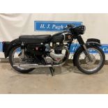 Matchless G12 motorcycle. 1956. 650cc. Frame no. A49080. Reg. 554 XUF. V5