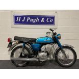 Suzuki A50P motorcycle. 1976. 48cc. Frame No. 207268. Engine No. 220264. This bike was running