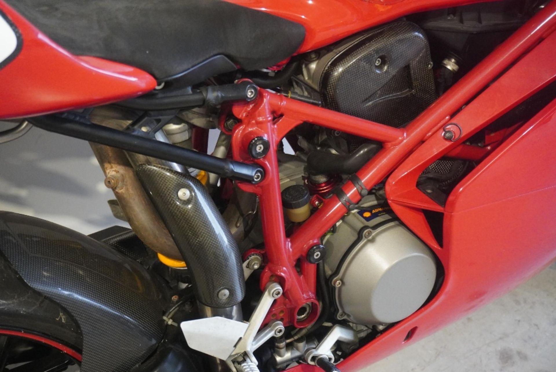 Ducati 999s motorcycle. 2005. 998cc. Runs but needs new battery. Comes with folder of history and - Image 4 of 6