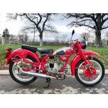 Moto Guzzi Airone motorcycle. 1948. 250cc. Frame no. 16481. Engine no. M83417. Reg YWG 656. c/w