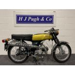 Honda SS50 motorcycle. 1973. 49cc. This bike was running when it went into storage, will need