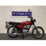 Yamaha RS100 motorcycle. 1981. 97cc. Frame no. 1Y80342159. Engine no. 1Y8342159. This bike was