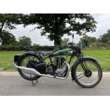 BSA 350 OHV motorcycle. 1931. 349cc. Frame no. Y5/556. Engine No. Y6/298. Good compression. Reg. LXS