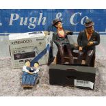 Kenwood car radio and Laurel and Hardy memorabilia