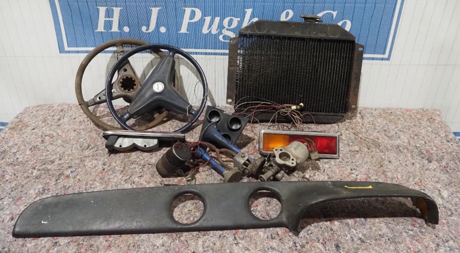 Mk1 Ford Escort gauges, radiator, steering wheels and radiator