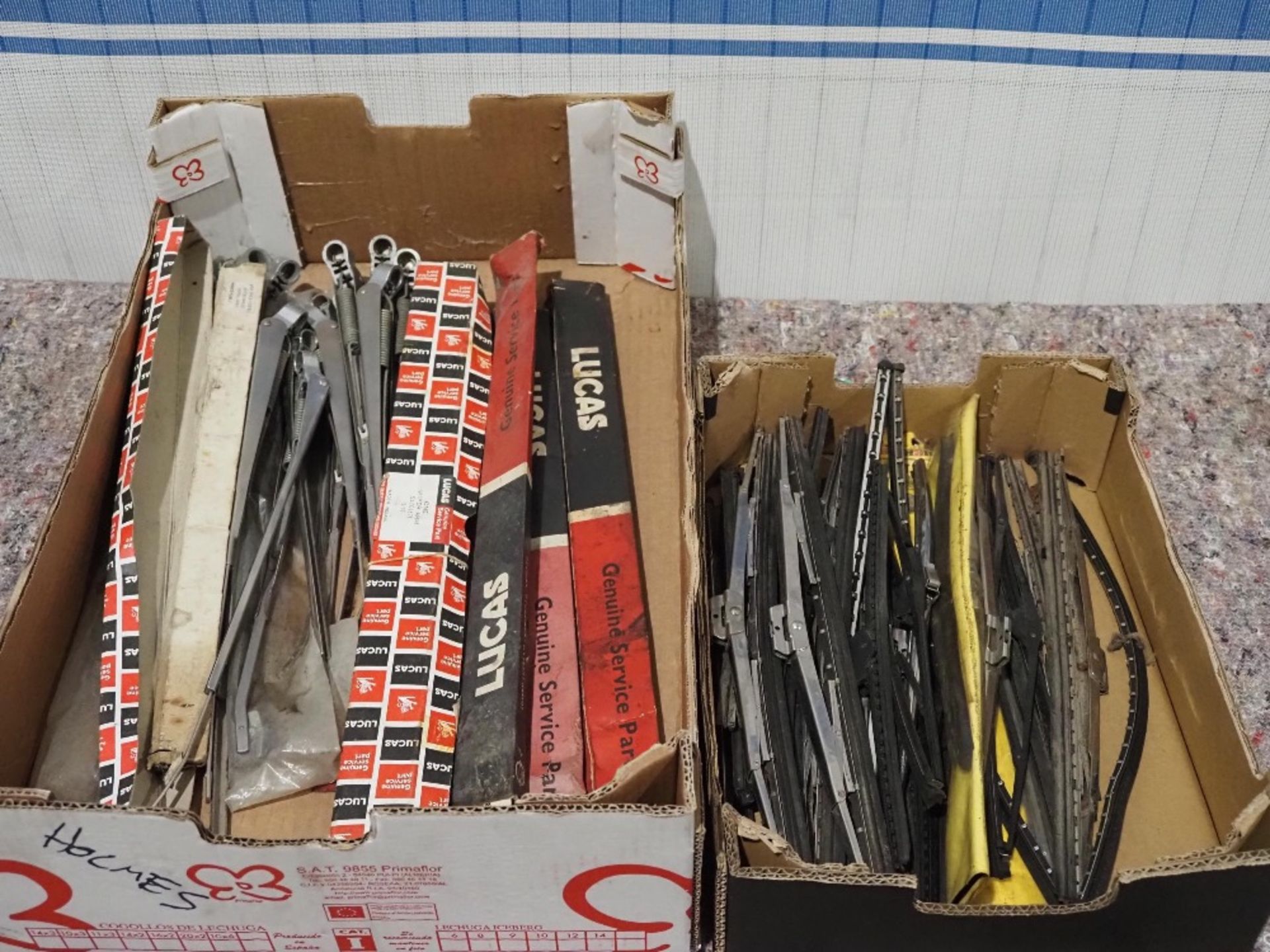 2- Boxes of assorted wiper arms and blades