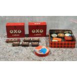 Quantity of Oxo advertising tins and others