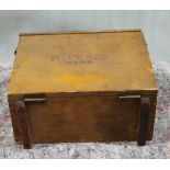 Old wooden first aid case