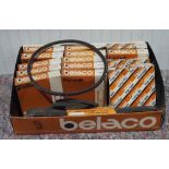 Box of assorted fan belts NOS