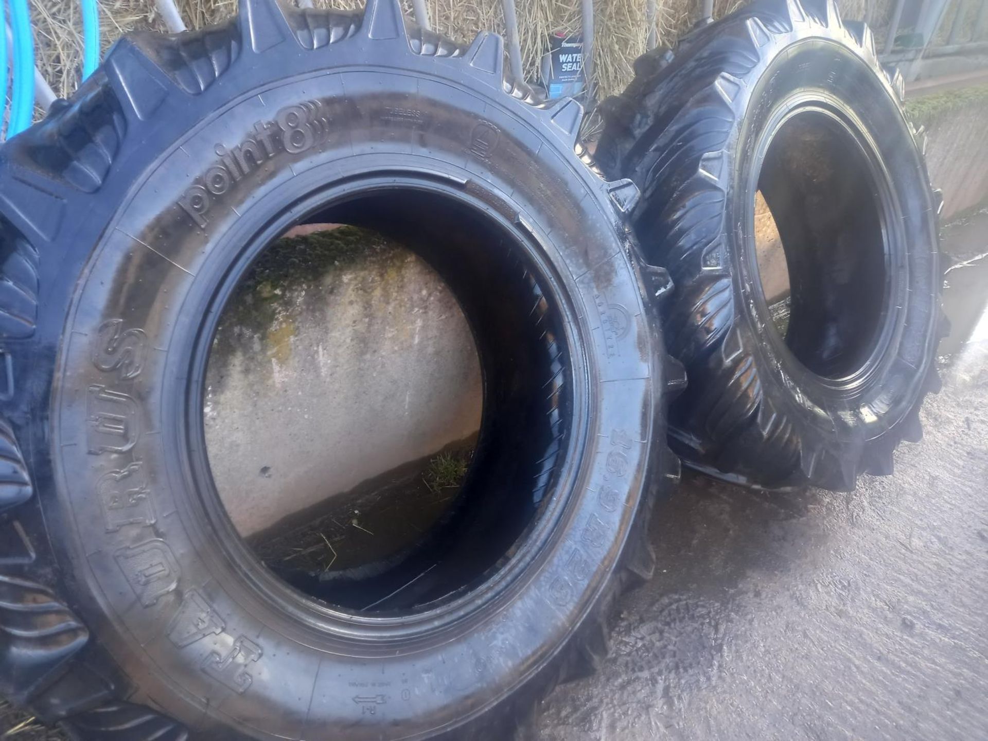 Pair of 16.9-28 tyres