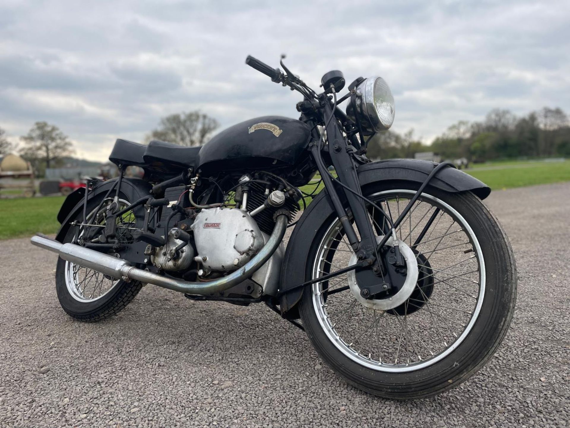 Vincent Comet motorcycle. 1950. Previous owner has owned this bike for 33 years, running before - Image 11 of 12