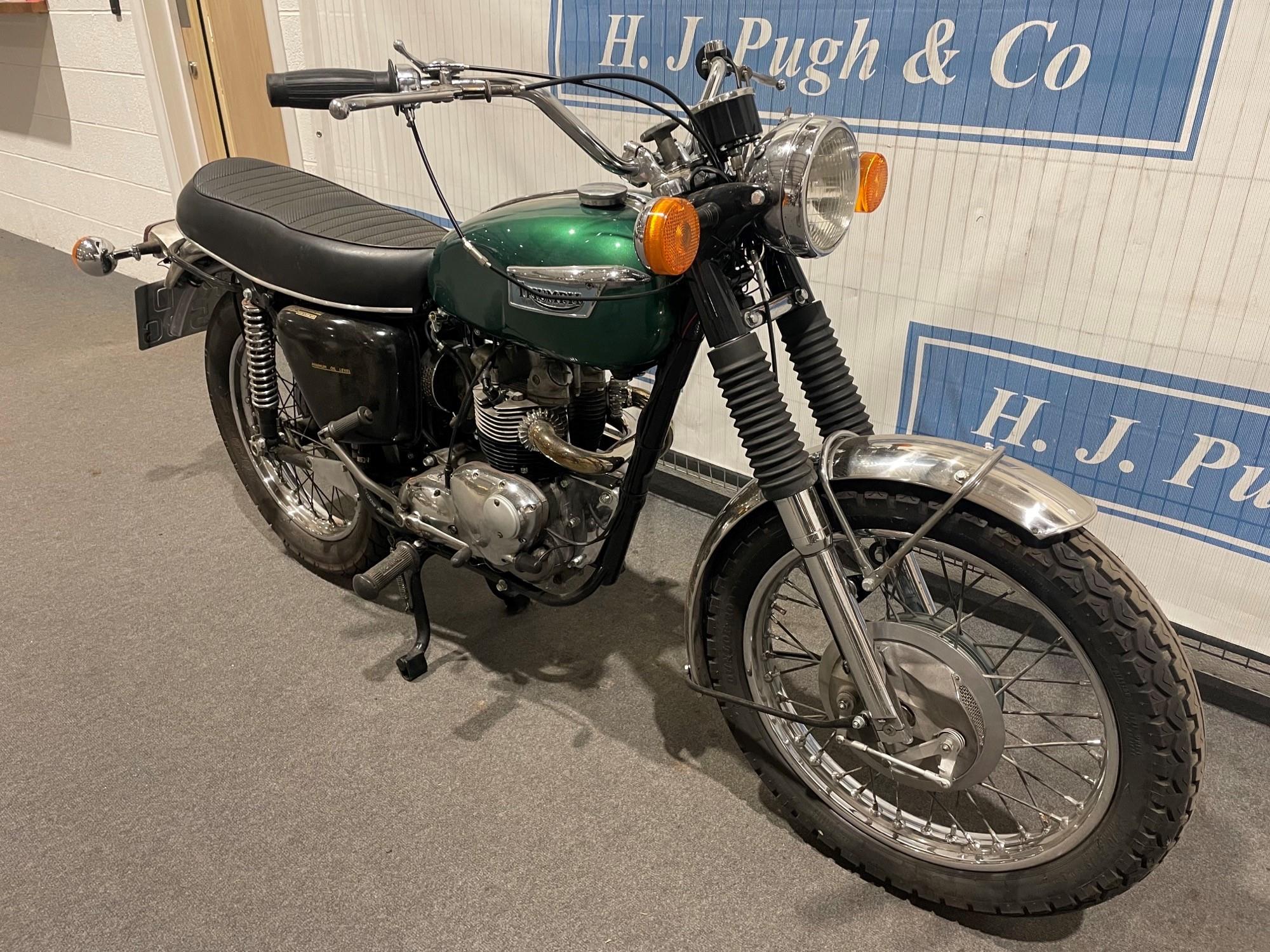 Triumph T100C motorcycle. 1969. Full working order. Originally exported to Johnson Motors, - Image 4 of 8