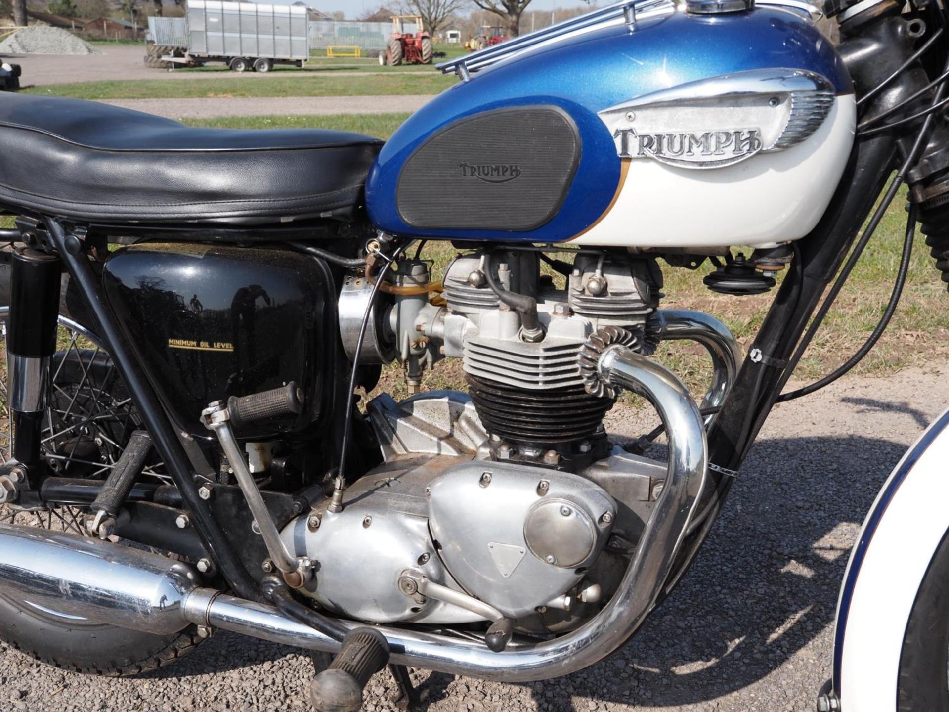 Triumph TR6 Trophy motorcycle. 1966. Matching engine and frame no. TR6RDU40711. Originally - Image 3 of 8