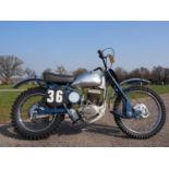 Greeves motorcycle. 1962. Model 24MDS/Motocross. Frame no. 24MDS596. Dispatched to Rickman Bros,