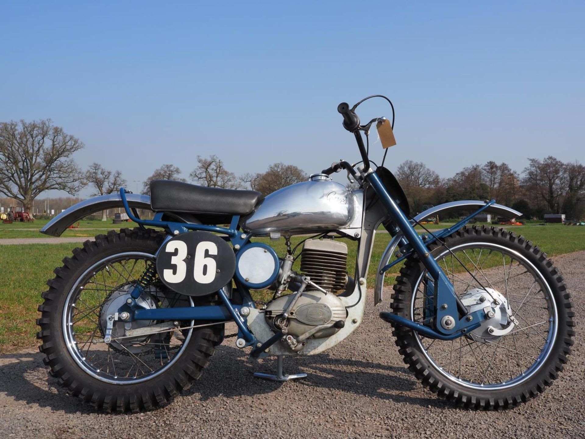 Greeves motorcycle. 1962. Model 24MDS/Motocross. Frame no. 24MDS596. Dispatched to Rickman Bros,