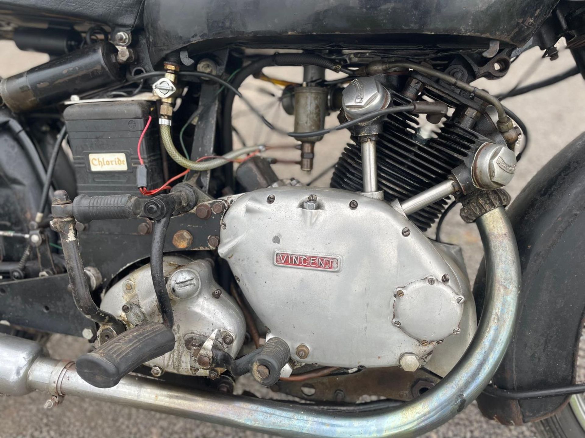 Vincent Comet motorcycle. 1950. Previous owner has owned this bike for 33 years, running before - Image 8 of 12