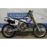 Yamaha YZ250 motorcycle. Runs. Out of a collection. No docs