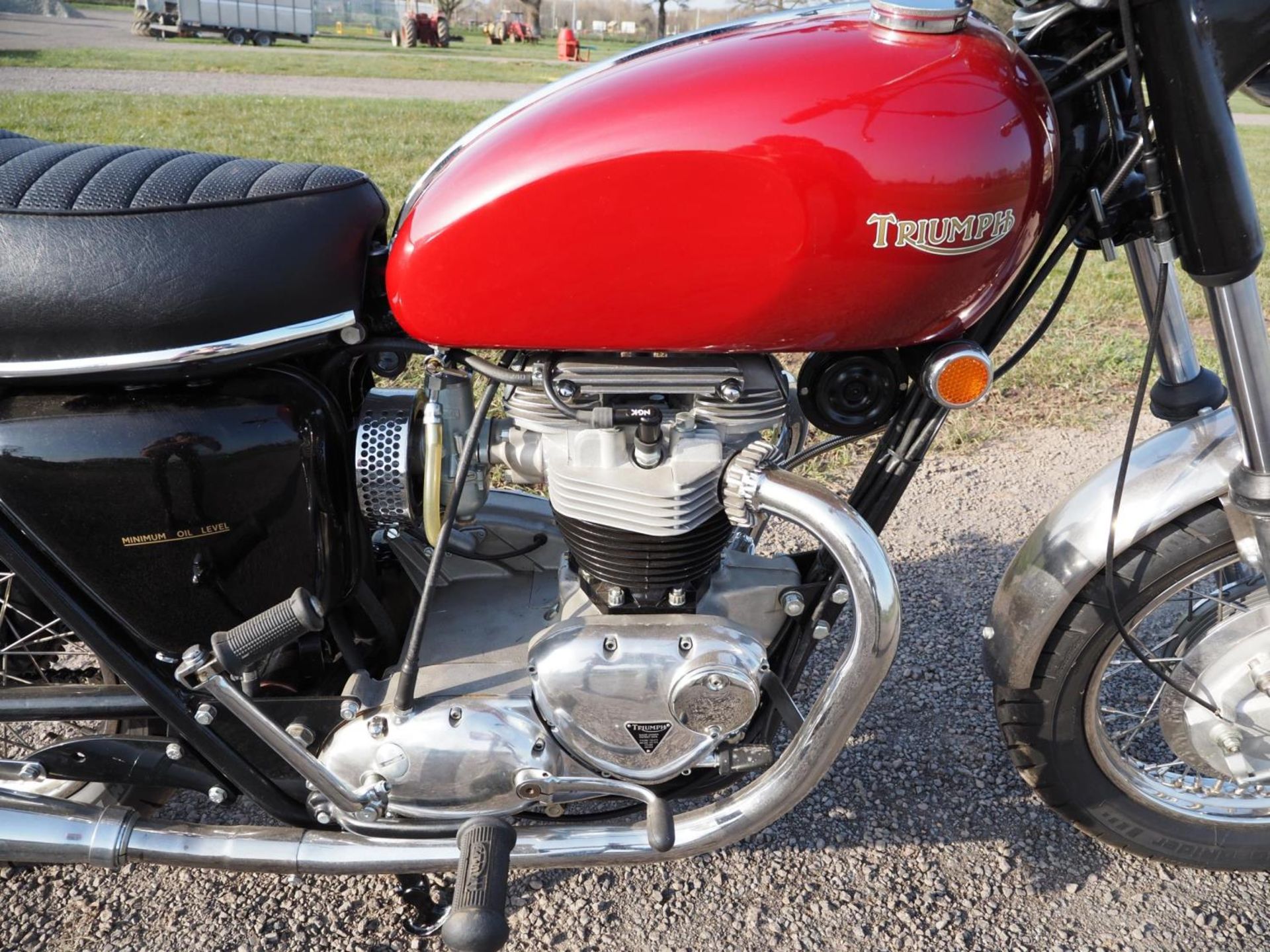 Triumph Tiger 650 motorcycle. 1969. Matching numbers. Genuine sale due to family bereavement c/w old - Image 3 of 11