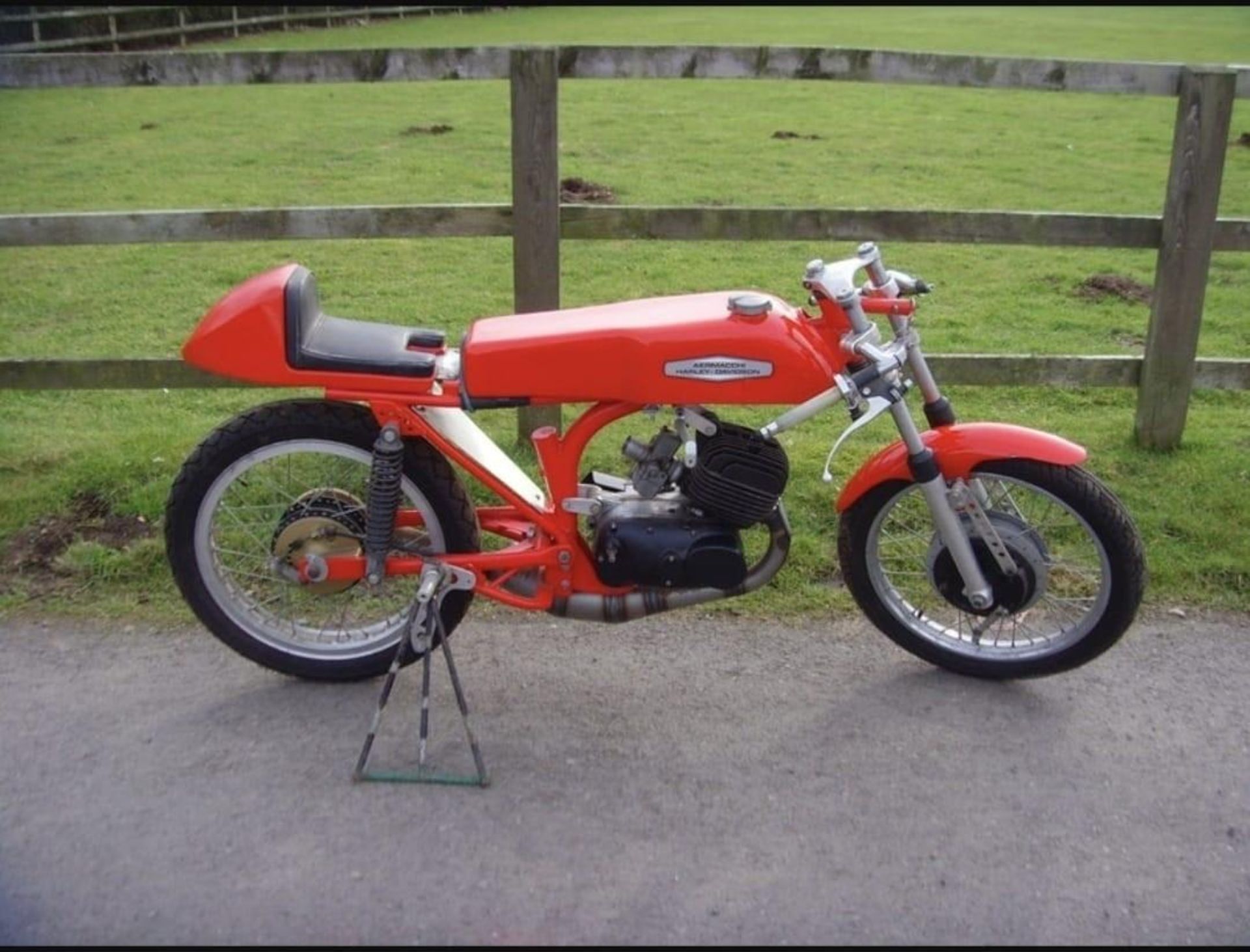 Aermacchi Harley Davidson 125 race bike.