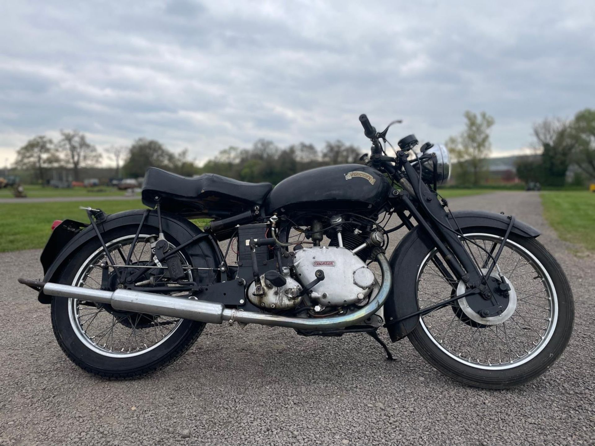 Vincent Comet motorcycle. 1950. Previous owner has owned this bike for 33 years, running before - Image 10 of 12