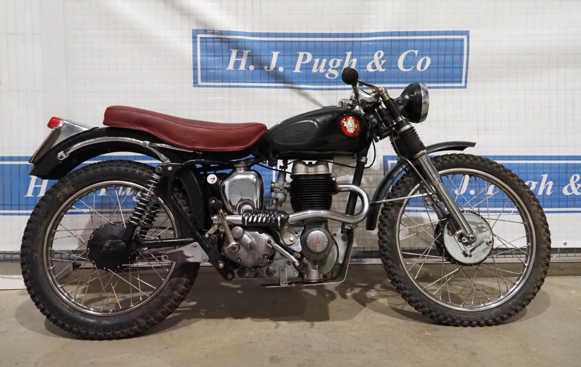 BSA C12 motorcycle. 1956. Fully rebuilt including wheels, needs battery, oils and fuel. No V5 but