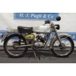 Benelli 49 America motorcycle. Circa 1964. Good compression. No docs