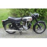 BSA B31 motorcycle. 500cc. 1954. Running order. Fitted with 500cc B33 head and barrel, 1954 swinging