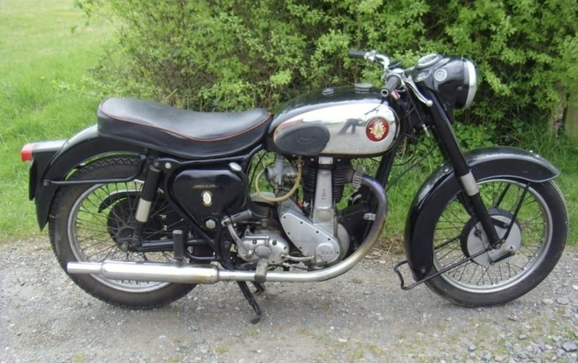 BSA B31 motorcycle. 500cc. 1954. Running order. Fitted with 500cc B33 head and barrel, 1954 swinging