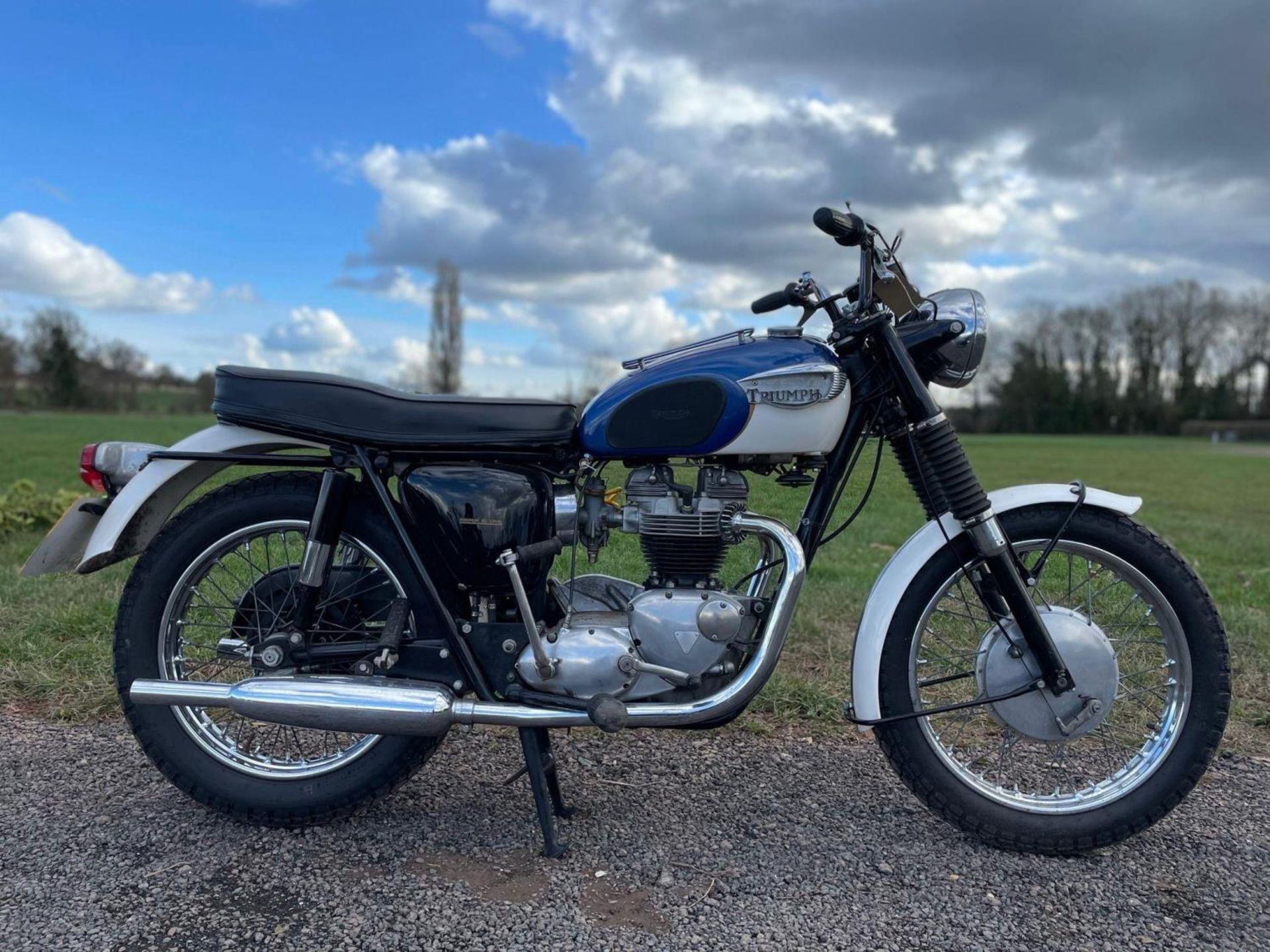 Triumph TR6 Trophy motorcycle. 1966. Matching engine and frame no. TR6RDU40711. Originally - Image 8 of 8