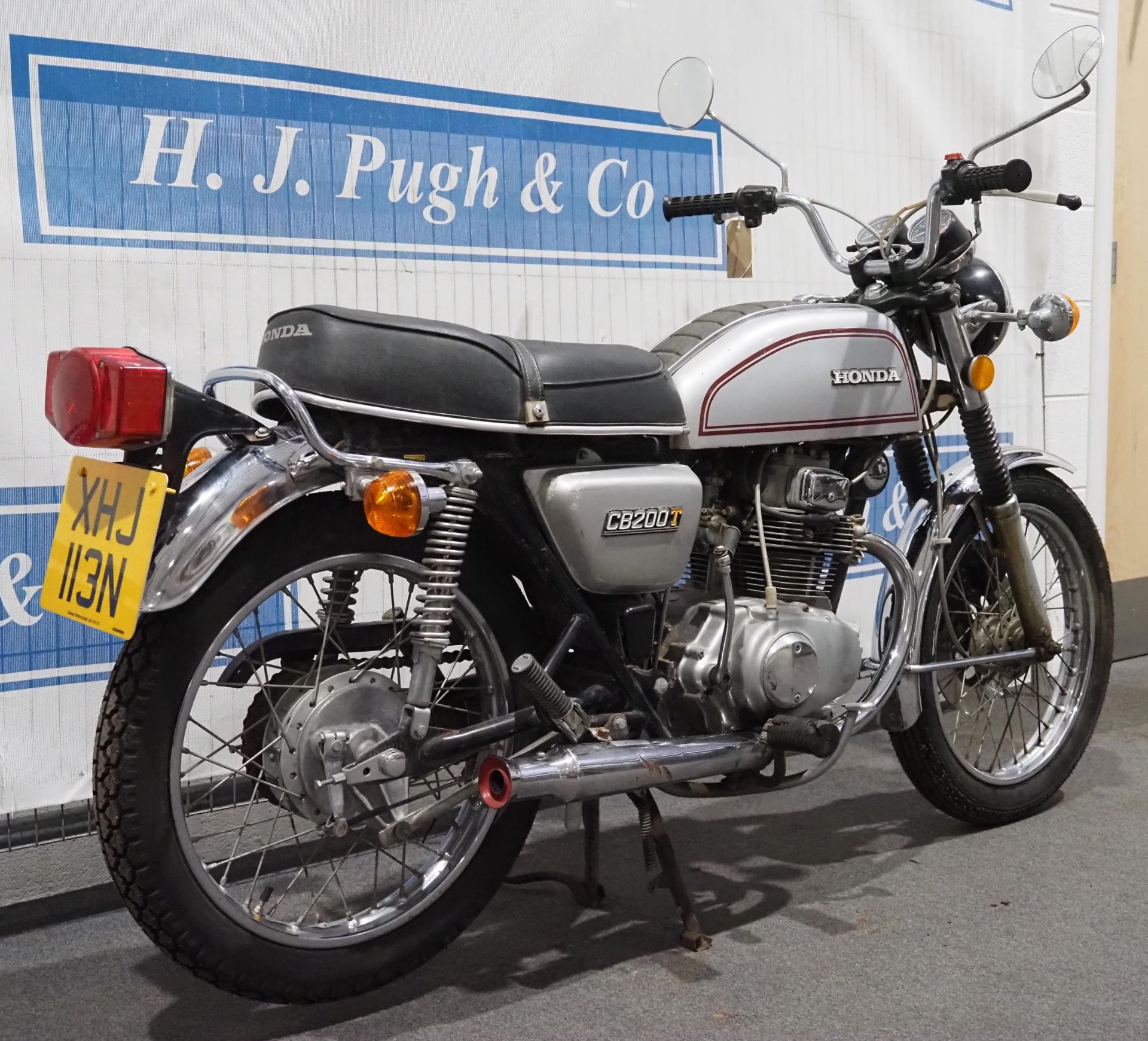 Honda CB200 motorcycle. 198cc. 1975. Frame No. CB2002026288. Engine No. CB200E-2026365. Reg. XHJ - Image 2 of 6