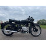 Vincent Comet motorcycle. 1950. Previous owner has owned this bike for 33 years, running before