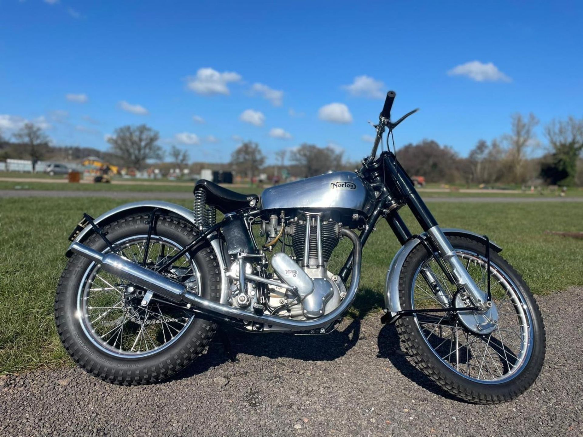 Norton 500T Tele Rigid trials motorcycle. 1950. 490cc. Frame no. 30023 This bike featured in classic