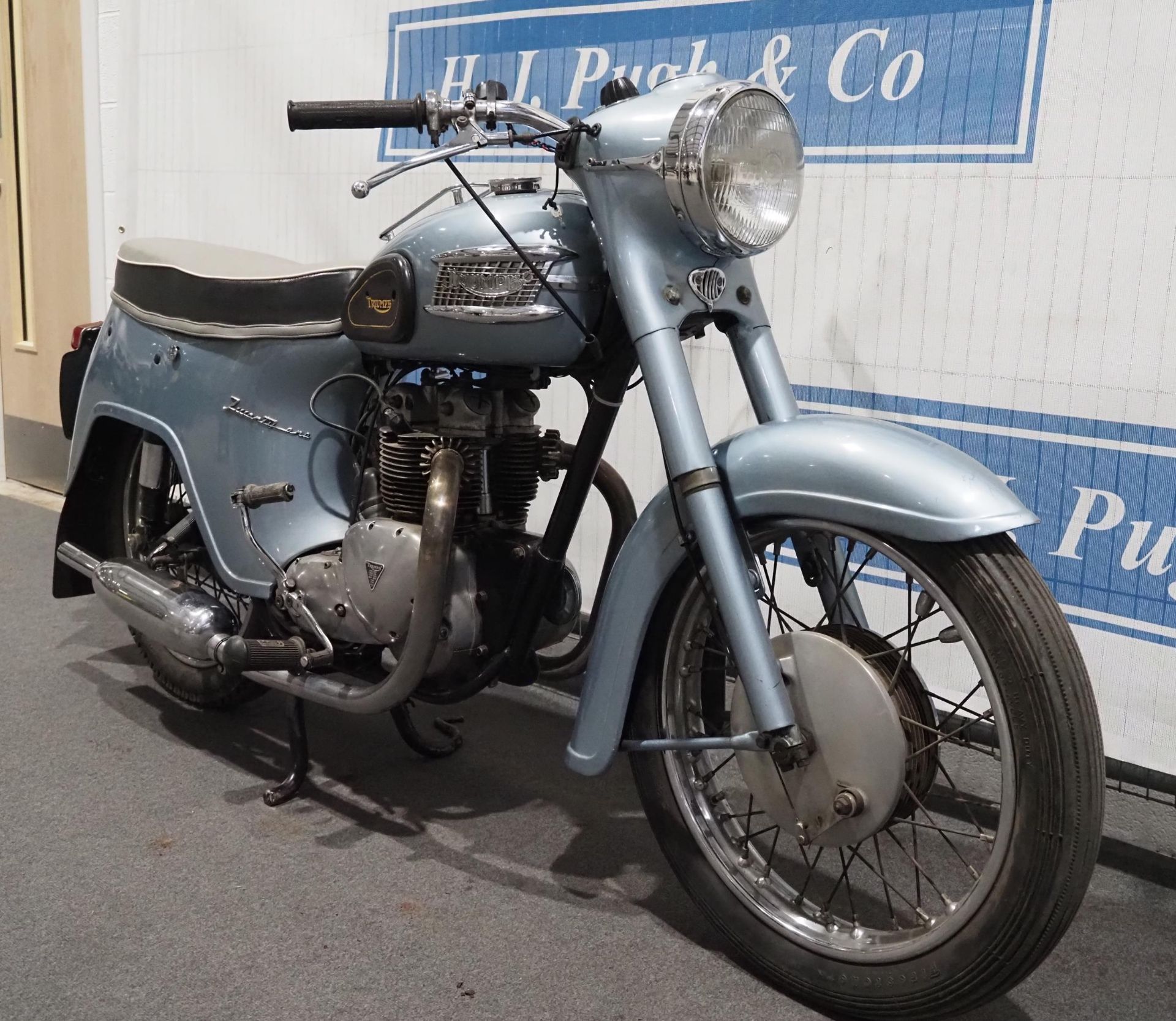 Triumph Twenty One motorcycle. 500cc conversion. 1958. Frame No. H5311. Engine No. H6803. Reg. 935